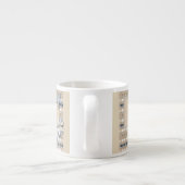 Tasse Expresso Rustique, mariage (Dos)
