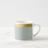 Tasse Expresso Sage green cup / Cup with golden edge (Droite)