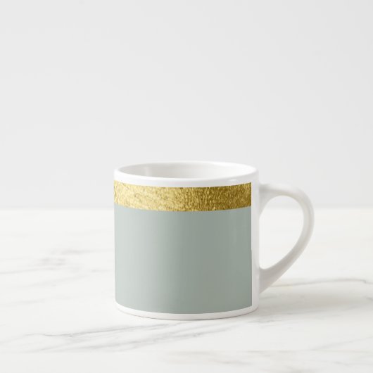 Tasse Expresso Sage green cup / Cup with golden edge (Droite)