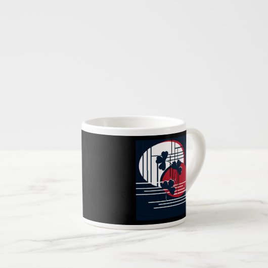 Tasse Expresso Saint Patrick, abstraction (Devant droit)