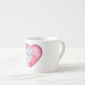 Tasse Expresso Saint Valentin Poméranie Blanche (Devant droit)