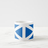 Tasse Expresso Saltire ~ Drapeau de l'Ecosse (Devant)