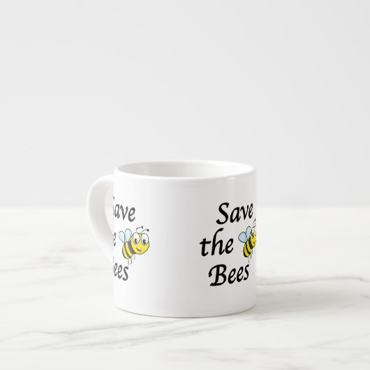 Tasse Expresso Sauvez les abeilles (Devant gauche)