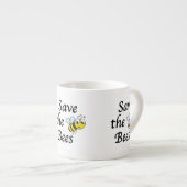 Tasse Expresso Sauvez les abeilles (Devant droit)