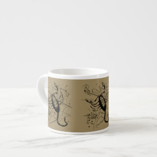 Tasse Expresso Scorpio Constellation Hevelius 1690 Engraving