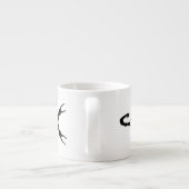 Tasse Expresso Scorpio noir Scorpion étoile (Dos)