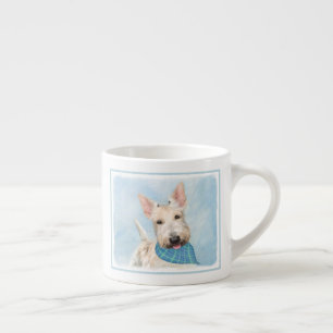 Tasse Expresso Scottish Terrier Wheaten Dog Painting Art original