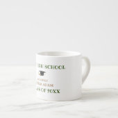 Tasse Expresso Script de célébration de fin d'études secondaires (Devant droit)