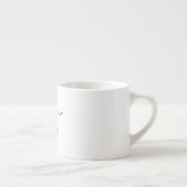 Tasse Expresso Script moderne M. Nom Mariage Box Idée (Droite)