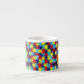Tasse Expresso Sensibilisation sur l'autisme-Puzzle par Shirley T (Devant)