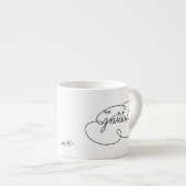 Tasse Expresso sentir GRATITUDE - Nuage gras (Devant droit)