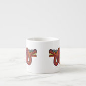 Tasse Expresso Serpent aztèque (Devant)