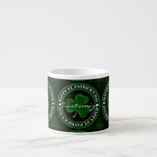 Tasse Expresso shamrock vert St Patrick's Day Thunder_Cove