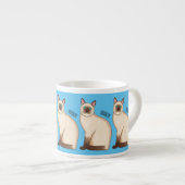 Tasse Expresso Siamese cat cartoon (Devant droit)