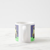 Tasse Expresso Siamese Cat in the Grass Espresso Cup – Feline Art (Dos)
