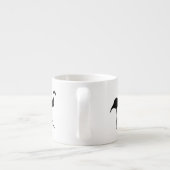 Tasse Expresso Silhouette de Flamant rose (Dos)