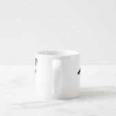 Tasse Expresso Silhouette de Flamant rose (Dos)