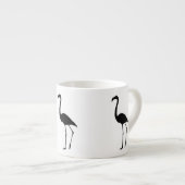 Tasse Expresso Silhouette de Flamant rose (Devant droit)