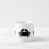 Tasse Expresso Silhouette du crabe noir (Devant)