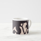 Tasse Expresso Silhouette Lily noire (Devant droit)