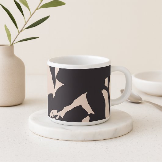 Tasse Expresso Silhouette Lily noire
