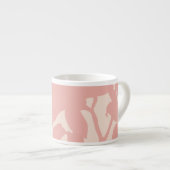 Tasse Expresso Silhouette Lily rose (Devant droit)