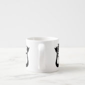 Tasse Expresso Silhouette Tonnerre_Cove de sirène à deux queue (Dos)