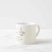 Tasse Expresso Simple Love is Brewing Coffee Fête de Mariage  (Devant droit)