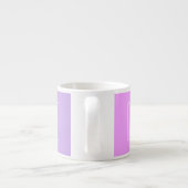 Tasse Expresso Simple Monogramme | Ombré Rose/Violet Subtil (Dos)