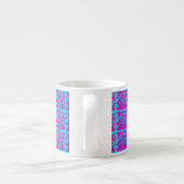 Tasse Expresso Singe mignonne Magenta Animal Turquoise Motif Enfa (Dos)