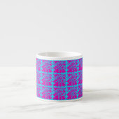 Tasse Expresso Singe mignonne Magenta Animal Turquoise Motif Enfa (Devant)