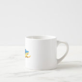 Tasse Expresso sirène de brunette nageant (Droite)