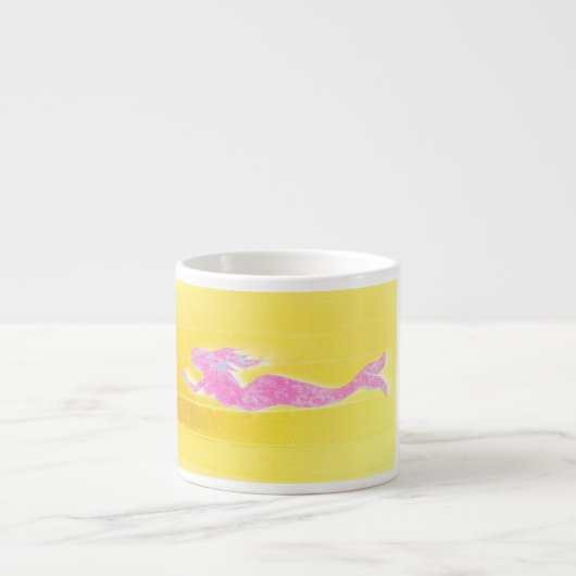 Tasse Expresso sirène rose (Devant)