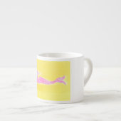 Tasse Expresso sirène rose (Devant droit)
