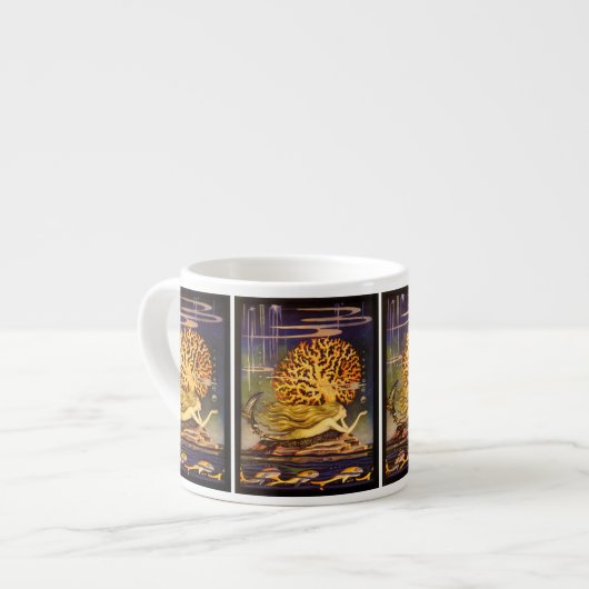 Tasse Expresso Sirène vintage (Devant gauche)