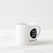 Tasse Expresso Site Web de Logo d'Entreprise Moderne sur Mesure P (Devant droit)