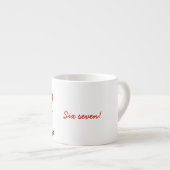 Tasse Expresso Six seven! Mème (Devant droit)