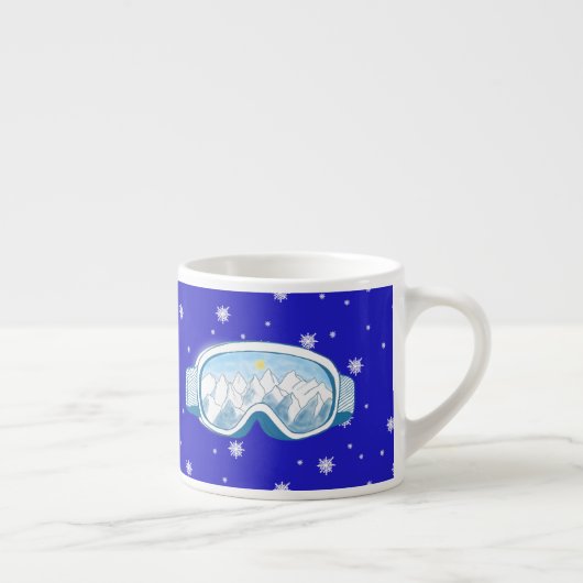 Tasse Expresso Ski Goggers Snowflake Dance (Droite)