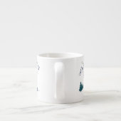 Tasse Expresso Ski Scene Sports d'hiver (Dos)