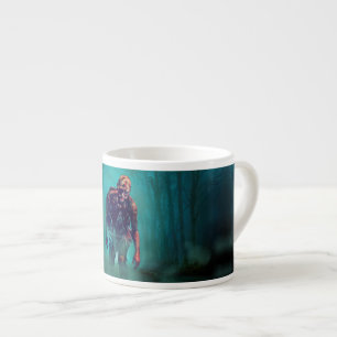 Tasse Expresso SlipperyJoe figure de zombie terrifiante isolée om