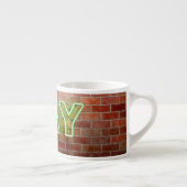 Tasse Expresso SlipperyJoe illuminé néon gay signe lumineux vif (Droite)