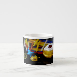 Tasse Expresso SlipperyJoe nature morte symbolique de Hanukkah fê