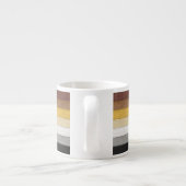 Tasse Expresso SlipperyJoe's Bear Pride drapeau de la texture du  (Dos)