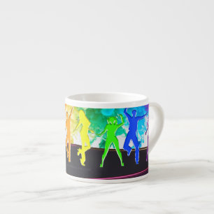 Tasse Expresso SlipperyJoe's Dancing Pride Shadows cadeaux gay ar