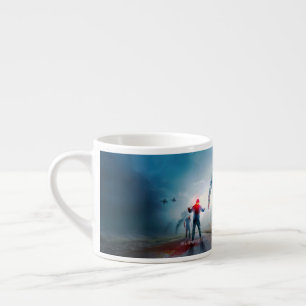 Tasse Expresso SlipperyJoe's heureux Halloween yeux brillants zom