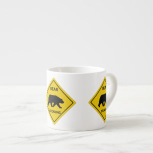 Tasse Expresso SlipperySignal de passage de l'ours de Joe silhoue