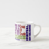 Tasse Expresso Slogans de puissance 12 pas plus haut (Droite)
