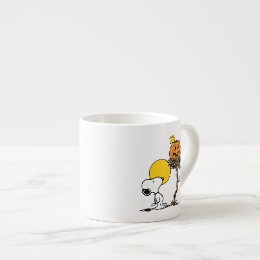 Tasse Expresso Snoopy & Bois Nid Avec Jack O'Lantern (Devant droit)