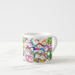 Tasse Expresso Snowman Party Christmas Espresso Cup<br><div class="desc">Espresso Coupes avec Happy Snowmans Joyeux Noël Fête Dessin Drôle Snowman Célébration Espresso Mugs - ou Choisissez / Ajoutez votre texte unique / Police / Couleur - Faites votre cadeau de Mugs spéciaux - Redimensionnez et déplacez ou supprimez et ajoutez des éléments / image avec outil de personnalisation! - Dessin...</div>