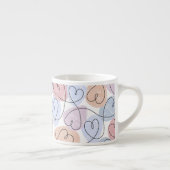 Tasse Expresso Soft Hearts : Continuous Line Valentine's (Droite)